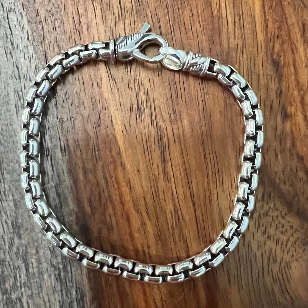 JAI by John Hardy 5.3mm Thick Sterling Silver Box Chain Bracelet - 7.75" Long